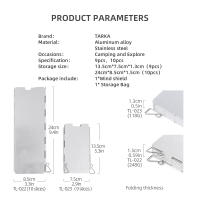 TARKA Escudo Portátil De Viento Para Estufa De Gas Dobladillo Quemador De Gas Protector Contra El Viento Pantalla De Cocina Al Aire Libre Accesorios De Cocina Para Picnic - details 2
