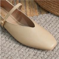 Zapatos Planos De Verano Para Mujer Con Tobillera Y Cierre De Hebilla En Microfibra De Color Oro Y Verde Estampado Texturizado De Tamaño Grande 34-43 Zapatos Elegantes Y Casuales - details 9