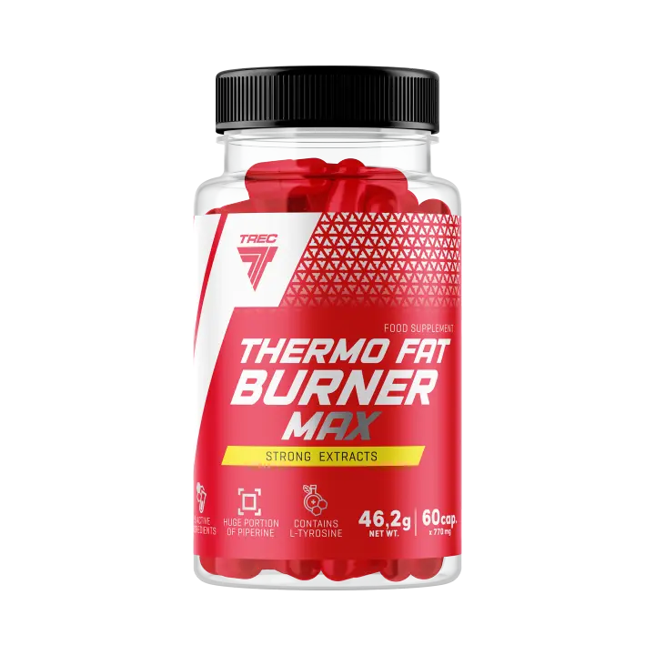 THERMO FAT BURNER MAX de Trec Nutrition - Quemador de Grasa Natural con L-Carnitina y Té Verde (60 Cápsulas) - 1