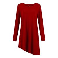 Vestido De Mujer Casual Otoño Elegante Con Botones Color Sólido Largo Manga Vestido De Fiesta Polyester Cuello O Antiguo - details 30