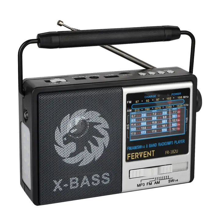 Radio Portátil Retro AM FM Con Altavoz Integrado Mejor Receptor Y Batería Recargable SW1-6/USB/TF Uso Interior Y Exterior - 1