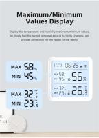 Sensor De Temperatura Y Humedad WiFi Tuya Para Casa Inteligente Con Control Remoto Bluetooth Compatible Con APP Hygrometer Thermometer - details 8