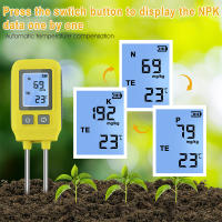 Probador De Suelo Con Pantalla LCD 4 En 1 Detector De Nutrientes Y Fertilizantes Para Jardín Y Granja Medidor De Temperatura Rango 0-1999mg/kg - details 4