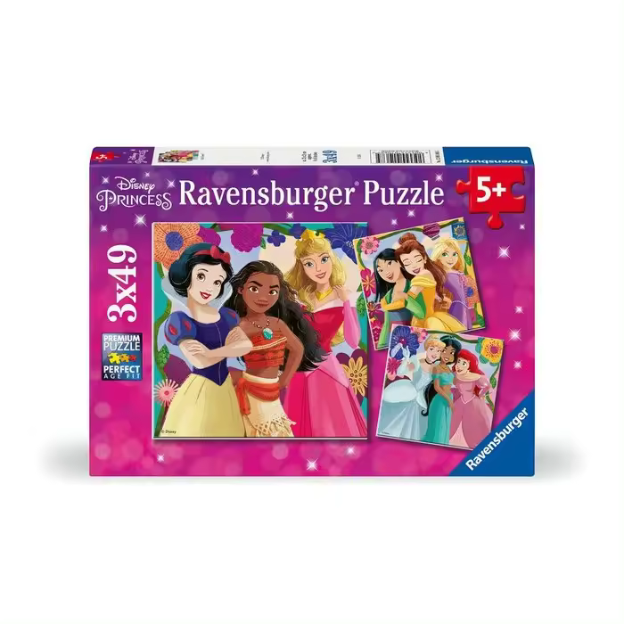 RAVENSBURGER PUZZLE 3X49 PIEZAS DISNEY PRINCESS PUZZLE INFANTIL 3X49 27x3x19 Cms. - 1