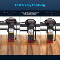 Mecpow X3 Pro Grabadora Láser con Asistencia de Aire, Máquina de Grabado Láser de 10W, Cortadora Láser CNC de Alta Potencia con Parada de Emergencia, Detección de Llama y Giroscopio, Adecuada para Madera, Metal, Vidrio Acrílico - details 3