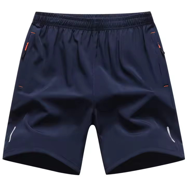 Shorts Deportivos Para Hombre Cintura Elástica Cómoda Ropa Transpirable Pantalones Cortos De Verano Talla Regular Largo Rodilla - 1