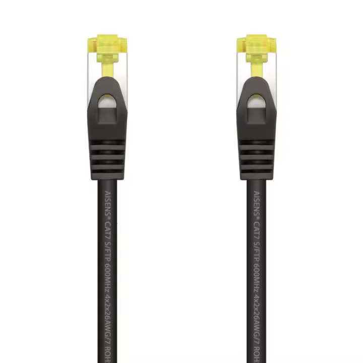 Aisens Cable de Red S/FTP RJ45 Cat.7 25cm Negro - 1