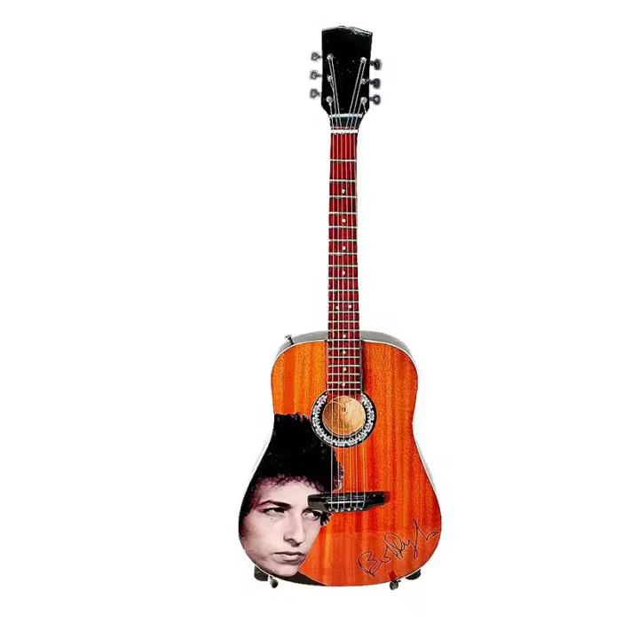 miniatura de guitarra  JM Forest MGT-7092 tipo gibson Bob dylan, de adorno, colección ADORNO - 1