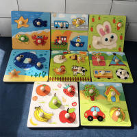 Rompecabezas De Madera Montessori Para Bebés Juego Educativo 3D Animal De Película Juguetes Para Niños De 1 a 3 Años Unisex - details 12