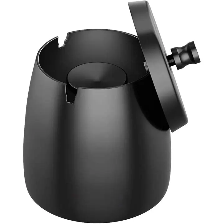 Cenicero portátil para coche, resistente a altas temperaturas, sin humo, con soporte cilíndrico, autoextinguible, resistente al viento, 1010 cm - 1
