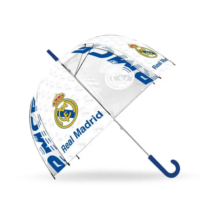 Paraguas Manual Transparente Real Madrid 46cm - 1