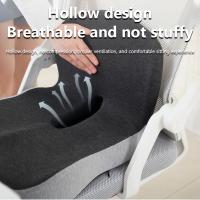 Almohadilla De Silla De Oficina Y Coche Con Espalda Integrada De Algodón De Memoria Protección Para Cintura Estudiante Fart Pad - details 6