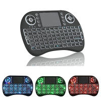 Teclado Inalámbrico I8 Con Luz Retroiluminada Ratón Aeromouse Control Remoto Táctil Para Smart TV Box PC Desktop 7 Colores Inglés Ruso - details 7