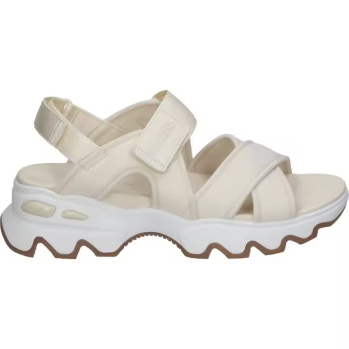 SKECHERS | Sandalia plana Skechers Big Lug para Mujer – Sandalia Casual en Color Blanco – Sandalia de Verano con Cierre de Velcro – Cómoda y Ligera – Modelo 119710-OFWT - 1