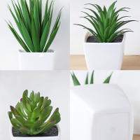 3 Macetas De Plantas Simuladas Pequeñas Para Decoración De Oficinas Salones De Estar Ventanas Jardines Y Courtyards - details 17