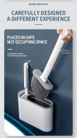 Cepillo De Baño Colgante Para Limpieza Del Inodoro Con Mango Largo Y Soporte De Silicona a Prueba De Agua Y Secado Rápido Cerdas Suaves Accesorios De Baño - details 6