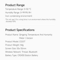 Sensor De Temperatura Y Humedad Qingping T Versión Hilo/BLE Compatible Con Apple HomeKit Mini Termómetro De Precisión Para Interior E-Link - details 14