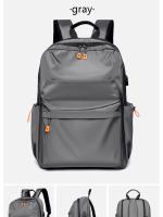 Mochila Casual Para Hombres De 14 Pulgadas Multifuncional Con Carga USB Impermeable De Tela Oxford Estudiante Escuela - details 11