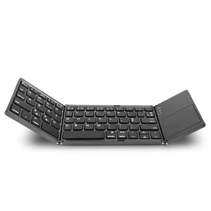 Teclado Inalámbrico Bluetooth Recargable Con Palanca De Toque Y Ratón Plegable JOMAA Para Android Windows Tableta Accesorio Electrónico - 1