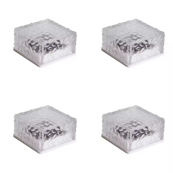 ¿Luces solares de ladrillo? Luces solares de carámbano, luces LED de paisaje para decoración de caminos de jardín (paquete de 4) - 1