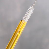 Cepillo De Limpieza Para Botellas Y Vajillas Eco-amigable De Acero Inoxidable Y Pelo De Cerdo Para Eliminar Residuos En Bocetos Pequeños Y Delgados Acceso a Ranuras - details 5