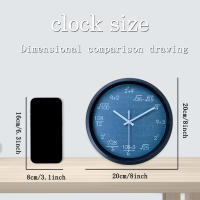 Reloj De Pared De Diseño De Fórmulas Matemáticas Para Niños Reloj Instructivo Para Aprender Reloj De Pared Silencioso Decoración De Habitación - details 11