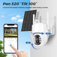 Cámara Solar Inalámbrica 4MP Exterior Con Detección De Humanos Y Zoom Digital 4X Panel Solar Y Batería ICSEE Para Seguridad Doméstica WIFI - details 3