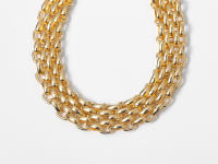 Collar Gargantilla PuRui Punk Chunky Cadena Para Mujer Estilo Hip Hop Color Oro Metálico Collar De Capa Superpuesta Joyería Moda - details 8