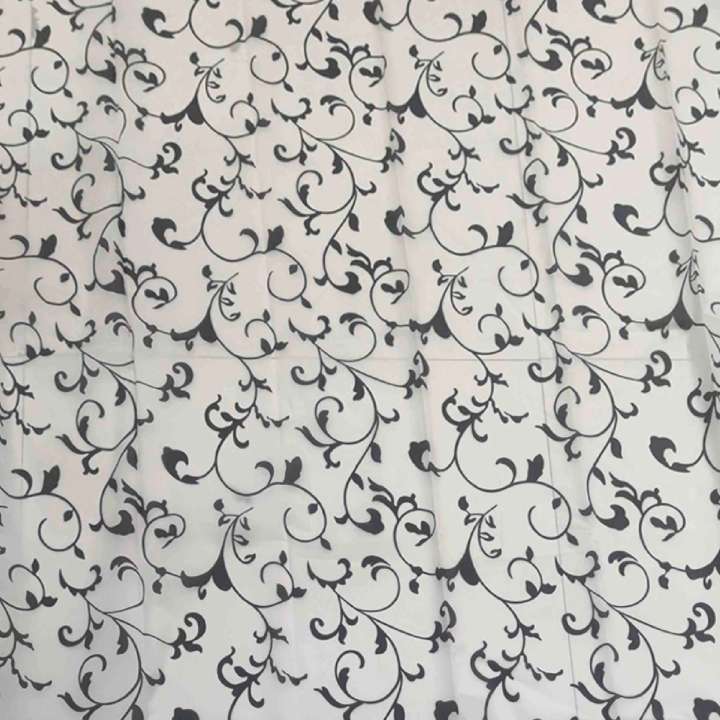 Gedy tvi13701800 corinzia black and white shower curtain - ref: tvi13701800