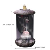 Encendedor De Incienso De Bajo Flujo Con Diseño De Dragón Chino Y LED Para Decoración Del Hogar Feng Shui Artesanal De Acrílico Resistente Al Viento - details 6
