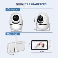 Monitor De Bebé Con Cámara PTZ 4X Zoom Pantalla De 5 Pulgadas Audio Bidireccional Seguridad Familiar Monitorización De Temperatura - details 4