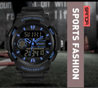 Reloj Deportivo De Pulsera Para Hombre SANDA Estilo Militar G-Style LED Digital Cronógrafo Resistente Al Agua Cuarzo Analógico-Digital Con Alarmas Y Calendario - details 1