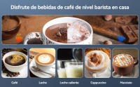 Espumador de Leche Eléctrico 550W, Automático 400ML con 2 en 1 Batidor último Diseño, Espumador Eléctrico para Espuma Fría y Caliente, Leche, Chocolate - details 3