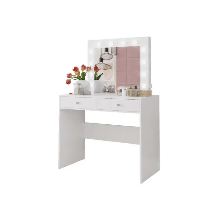 Tocador Bedford 100, Muebles ES, Espejo, LED, 100 x 145 x 50cm - 1