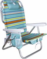 Silla de Playa Ajustable de Aluminio – 5 Posiciones, Plegable, Respaldo Reclinable, con Bolsillos y Reposacabezas - details 2