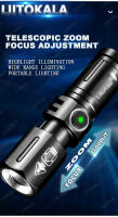 Linterna Mini LiitoKala LF-535 LED Blanca Con Láser Recargable 16340 700mAh Impermeable Distancia De Iluminación 100-200 M - details 7