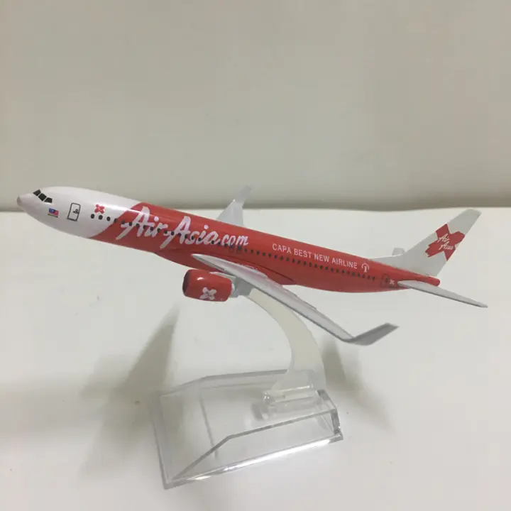 Modelo De Avión AirAsia Boeing 737 JASON TUTU 16cm Escala 1/400 Metal Sin Batería Para Adolescentes Y Adultos - 1