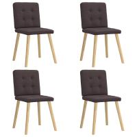 vidaXL Sillas de comedor giratorias 4 unidades tela en color Gris oscuro/Taupé/Azul y más | cómodas modernas ergonómicas para comedor cocina salón hogar - details 7