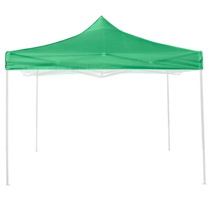 Cubierta de techo waterproof Green DE 3x3 pulgadaspara reemplazo de gazebo plegable - 1