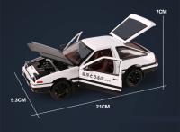 Modelo De Coche De Acción Initial D AE86s En Escala 1:20 Metal Sin Batería Regalo Para Niños Simulación Alta Con Sonido Y Luz Colección - details 3