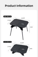 ShineTrip 05 Serie Ultra Ligera Mesa Dual Propósito Para Exteriores Camping Plegable Absoluto Y Soporte De Aluminio Mesita De Escritorio Portátil - details 10