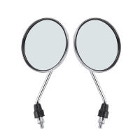 Par De Espejos Retrovisores Universales Para Motocicleta En Cromo Adecuados Para Honda Harley Moped Scooter Con Túnel De 8mm 10mm - details 3