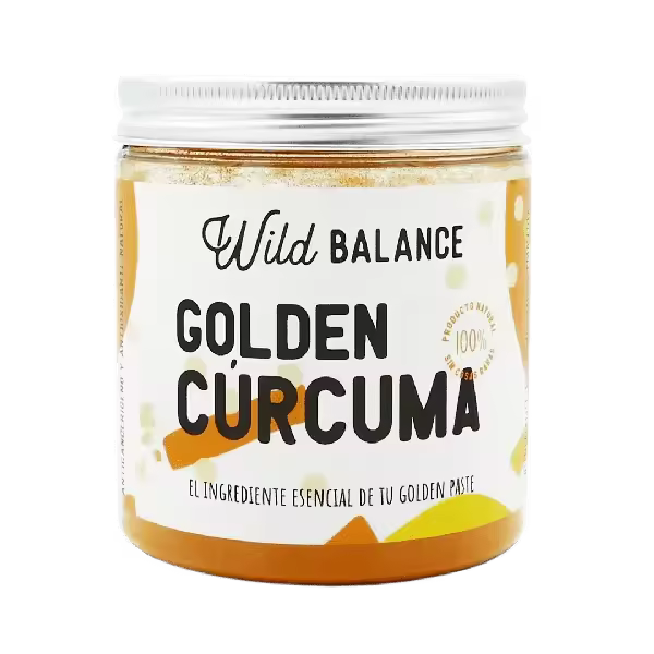 Wild Balance – Golden Cúrcuma 100 g - Suplemento Natural para Golden Paste - Antiinflamatorio & Antioxidante para Piel, Hígado, Digestión y Salud General - 1