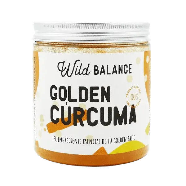 Wild Balance – Golden Cúrcuma 100 g - Suplemento Natural para Golden Paste - Antiinflamatorio & Antioxidante para Piel, Hígado, Digestión y Salud General - 1