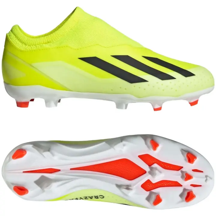 Botas de Futbol Adidas X Crazyfast League para niños unisex en color verde - 1