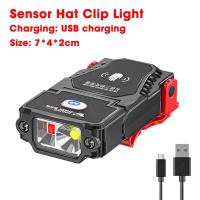 Lámpara Frontal LED Sensor Mini Ajustable Impermeable Recargable Por USB Para Camping Pesca Y Actividades Al Aire Libre - details 12