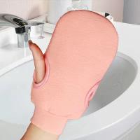 Toalla De Baño Exfoliadora De Dos Cara Color Sólido Para Adultos Con Yarn Rugosa Guantes De Fricción Para Hombres Y Mujeres - details 7