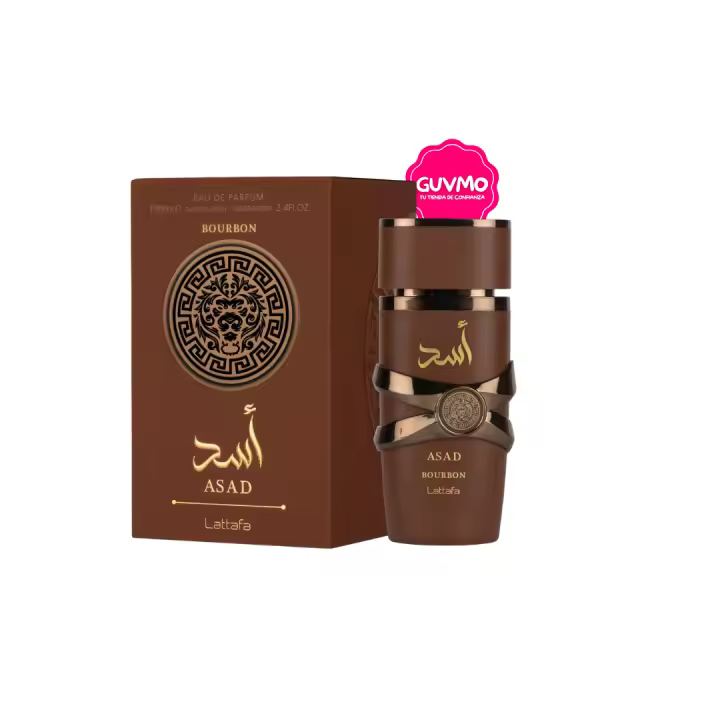 Lattafa Asad Bourbon Eau de Parfum 100 ml – Fragancia Oriental Especiada con Notas de Cacao, Vainilla y Vetiver - 1
