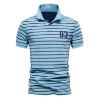 Novedad de verano, tops estampados de talla europea, camisas POLO de manga corta informales con solapa para hombre - details 17