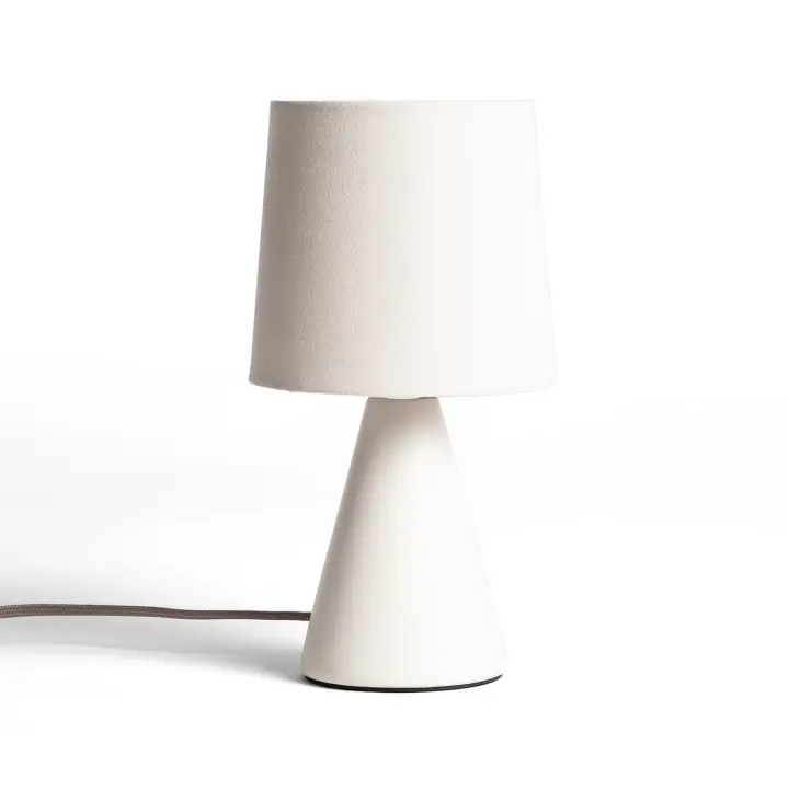 LEDKIA LIGHTING - Lámpara de Mesa Cerámica Artzai | Elegante y Versátil | Base de Cerámica | Tamaño Compacto 25x13 cm | Pantalla de Tela Suave, Verde Oliva, Cerámica - 1
